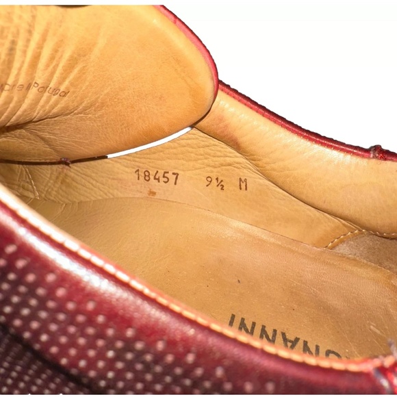 Authentic Magnanni Merino Burgundy Leather Sneakers 18457 Men’s 9.5M Pre owned main image 7